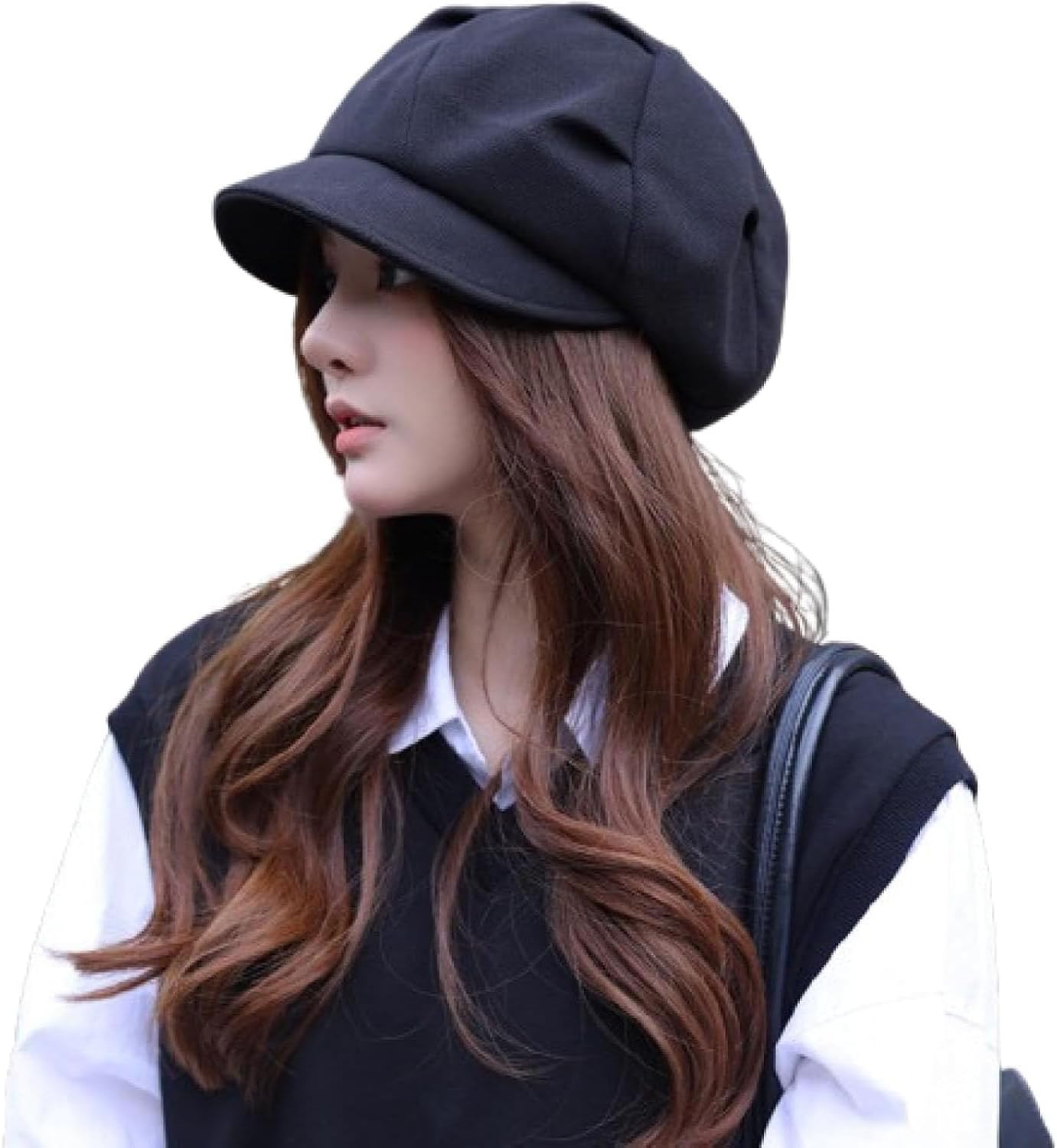 Beret Hats for Women,Women's Cloud Octagonal Beret Outdoor Artist Hat,Autumn Winter Fold Octagonal Hat