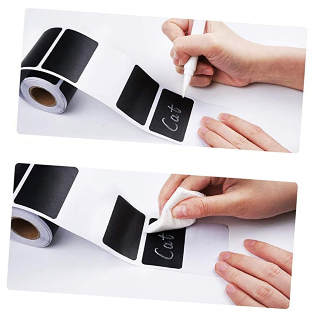 STOBOK 3 Set Di Etichette Adesive in Pvc Per Cucina Adesivi Per Etichette Classificate Per La Casa Autoadesivi 300 Pezzi*3