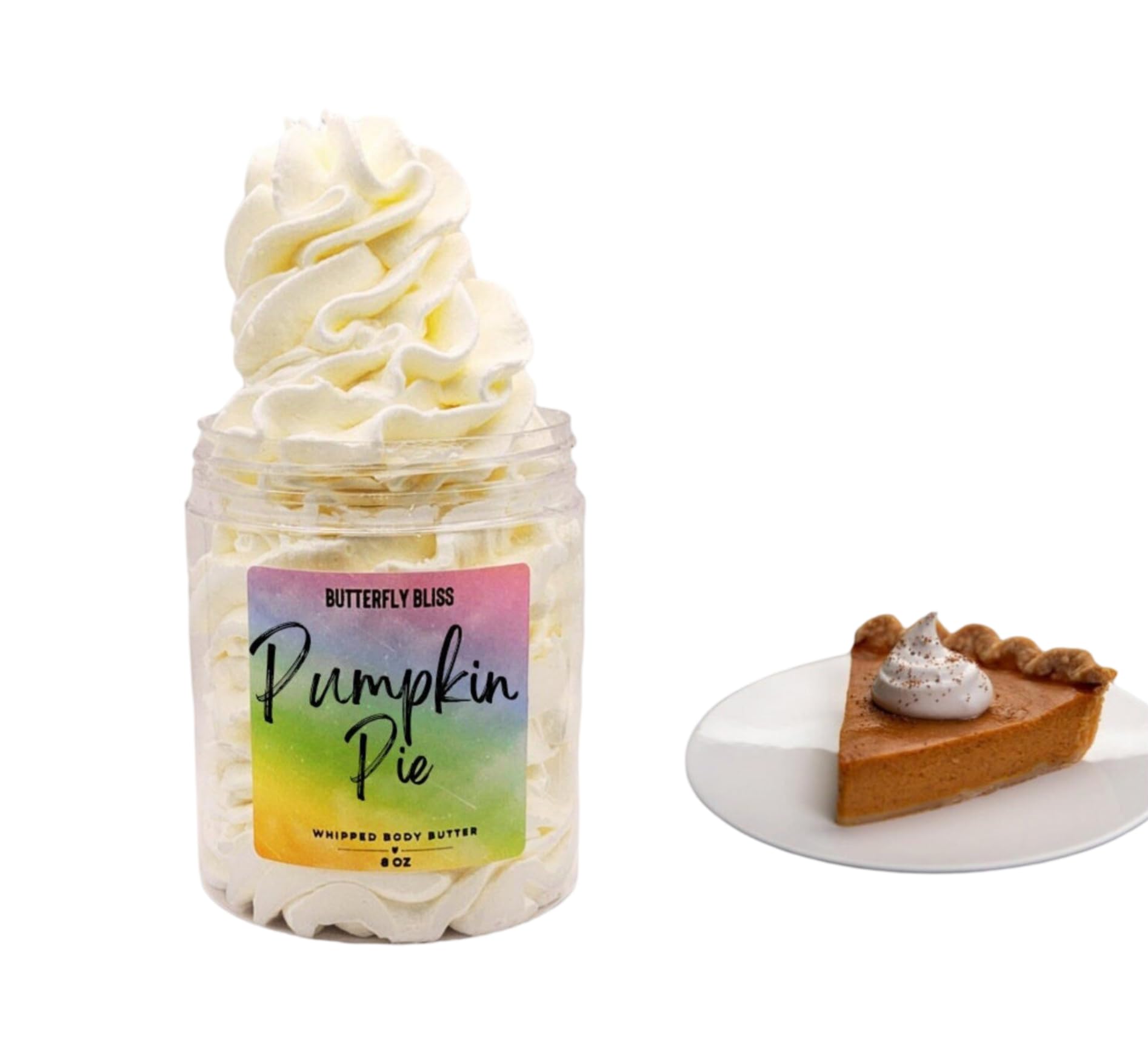 Pumpkin Pie Whipped Body Butter, natural lotion, organic, 8oz jar, made with shea butter, mango butter, coconut oil, almond oil