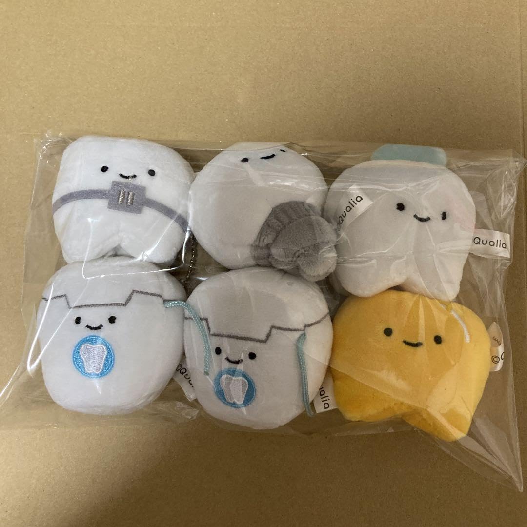 ⑬ クオリア にっこりーノ ハミガキのぬいぐるみ2 全7種類 コンプ ガチャ
