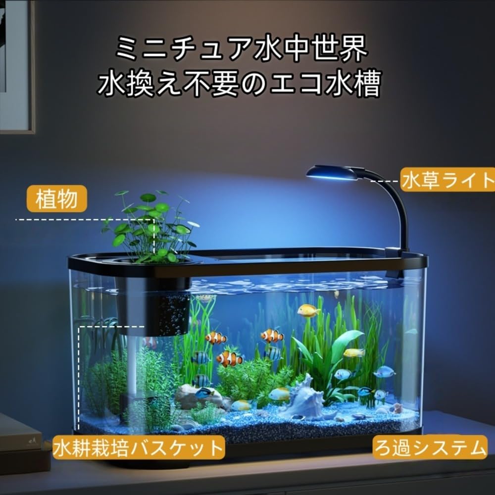 Amazon | DrivEx 水槽 アクアリウム スターターキット 一体型水槽