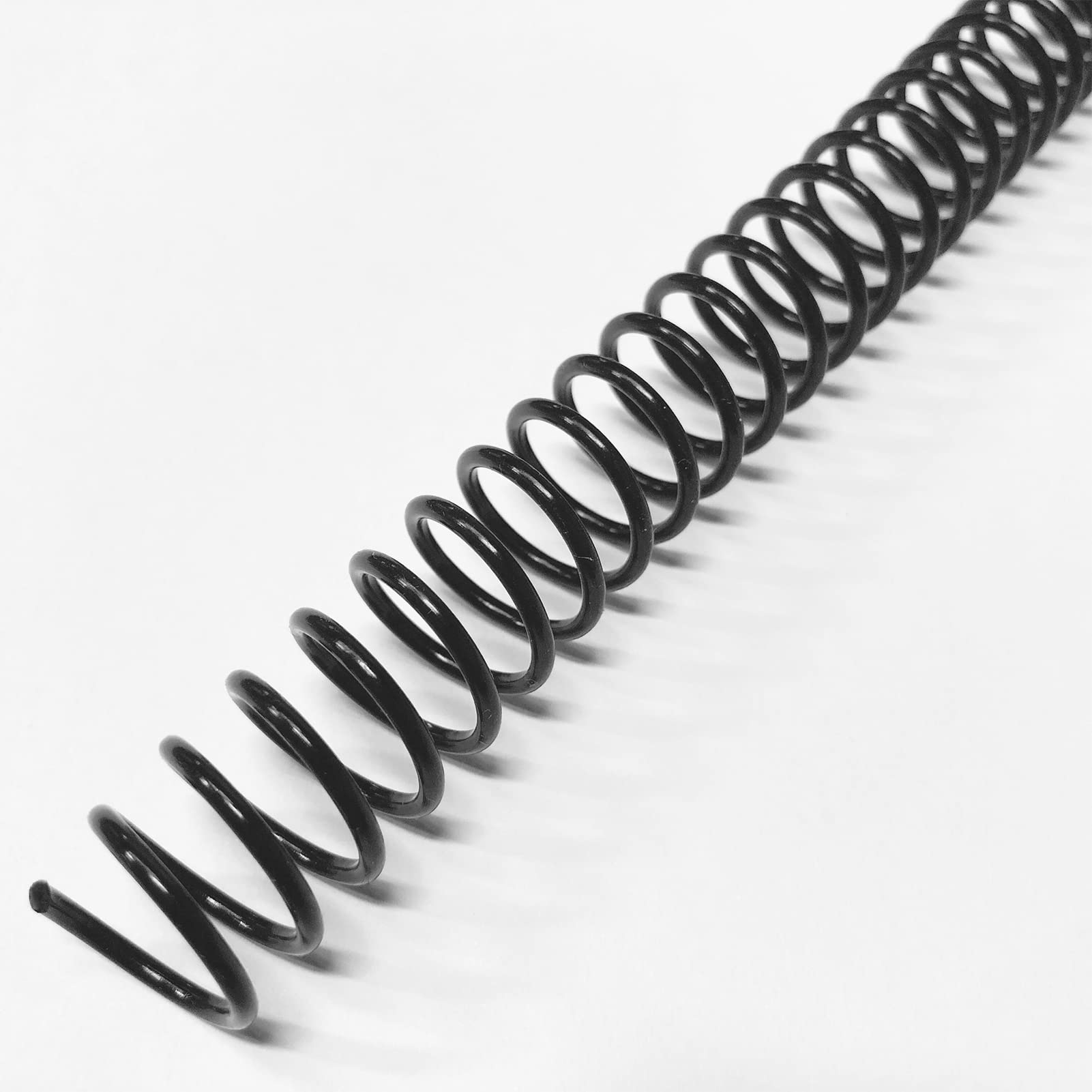 Binditek 100 Pack Plastic Spiral Binding Coils, 14mm(9/16"), 115 Sheet Capacity, 4:1 Pitch, Black, 48 Loops, for Students and Coworkers