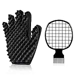 Curling Sponge Glove with Hair Twist Comb for Natural Curls - Men and Women