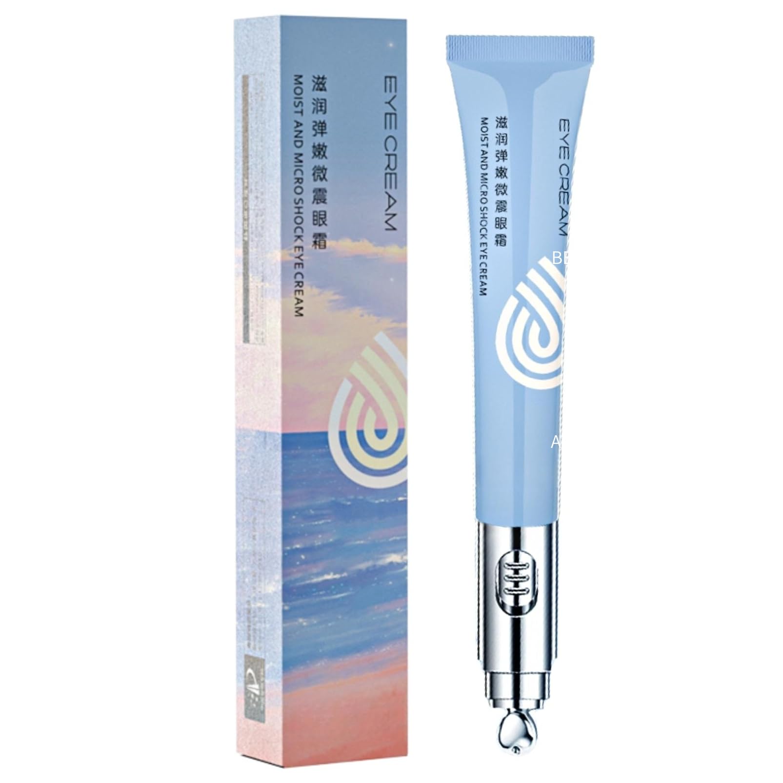 TBeautfave Eye Cream for Dark Circles and Puffy Eyes, 20g Under Eye Cream Anti Ageing, Electric Massage Firming Anti-Wrinkle Eye Serum with Micro Shock Cryo Cooling Eye Massager