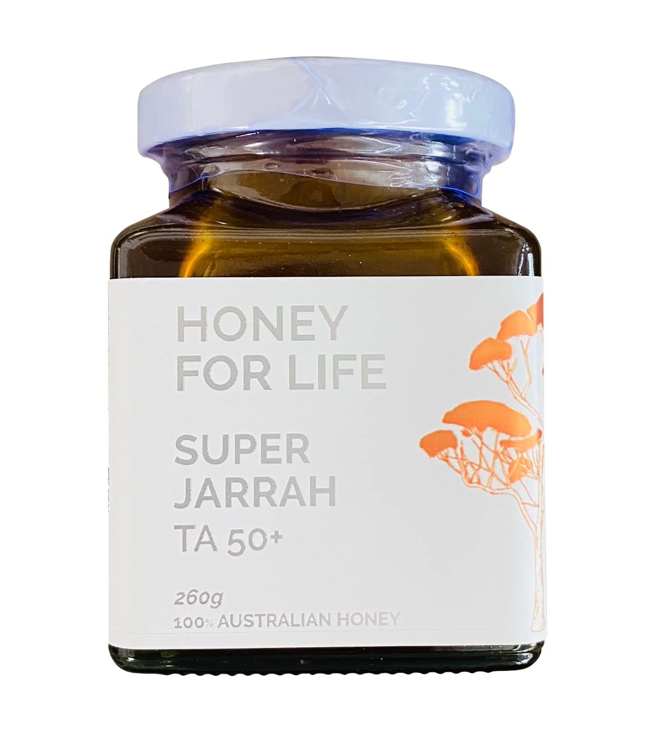 Honey for Life Super Jarrah TA50+ / MGO 1600+ | Stronger than Manuka Honey Medical Grade | Raw Real Pure Cold Pressed & Unpasteurised Honey (260g)