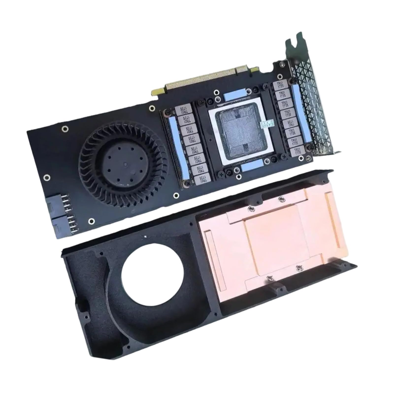 Professioneller SXM2-auf-PCIe-Adapter, SXM2-Kupfer-Lüfter auf PCIE-Adapterkarte, Kühlkörper, GPU-Konverterkarte für V100