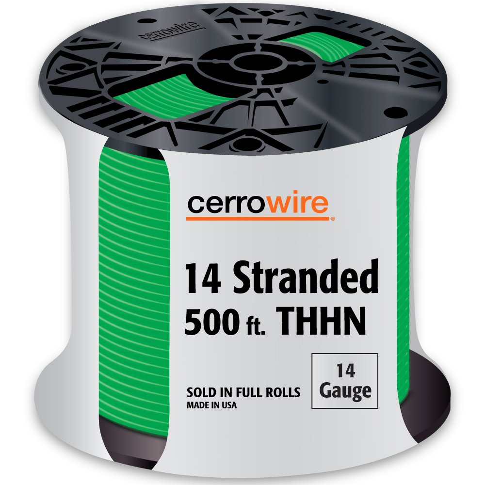 112-3455j 500 Ft. Green 14 Stranded Building Wire