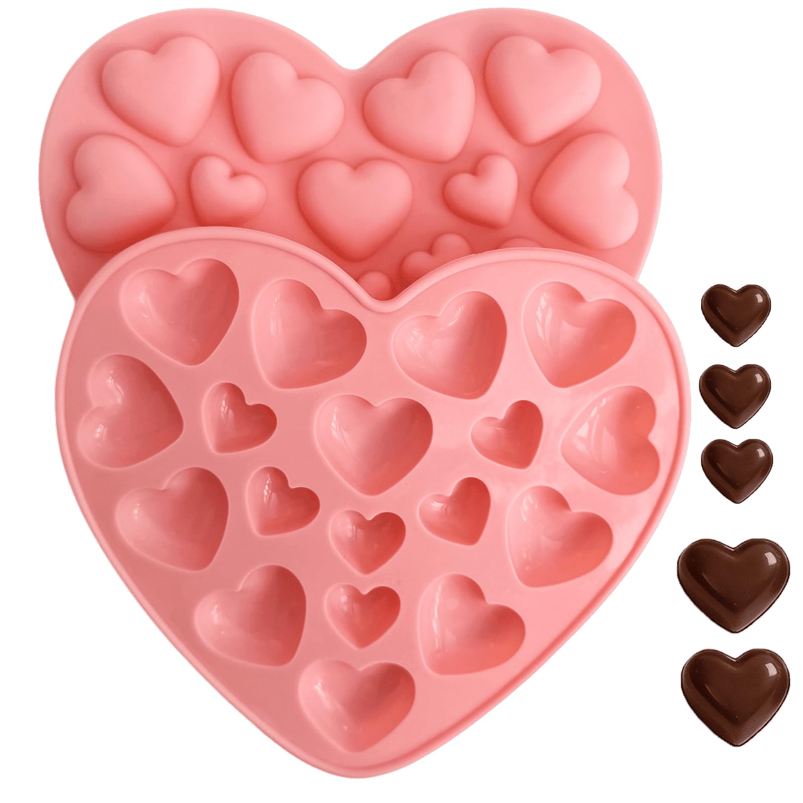 Silicone Moulds 2 Pack, 36-Cavity Non-Stick Chocolate Mould
