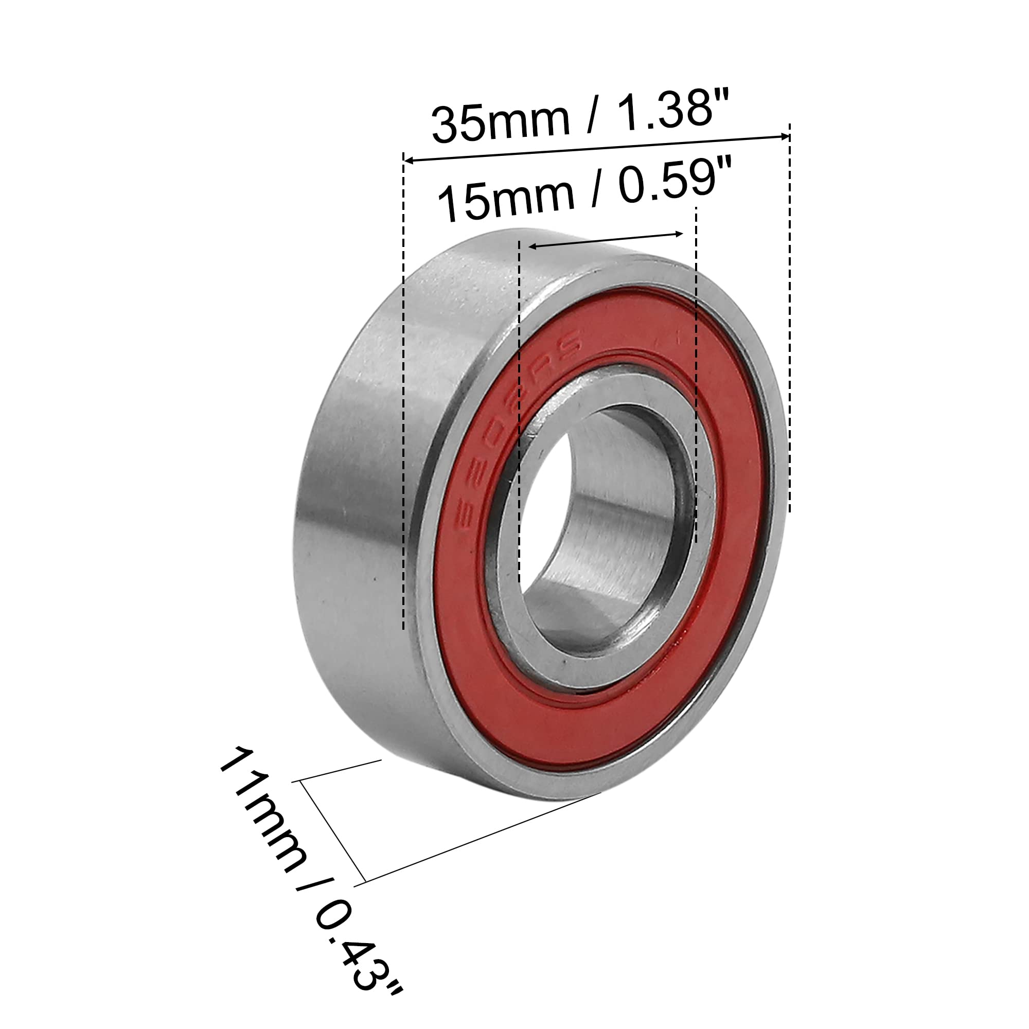 sourcing map 4 stuks groeven kogellagers 605-2RS Z2 dubbel sourcing map 4 stuks groeven kogellagers 605-2RS Z2 dubbel