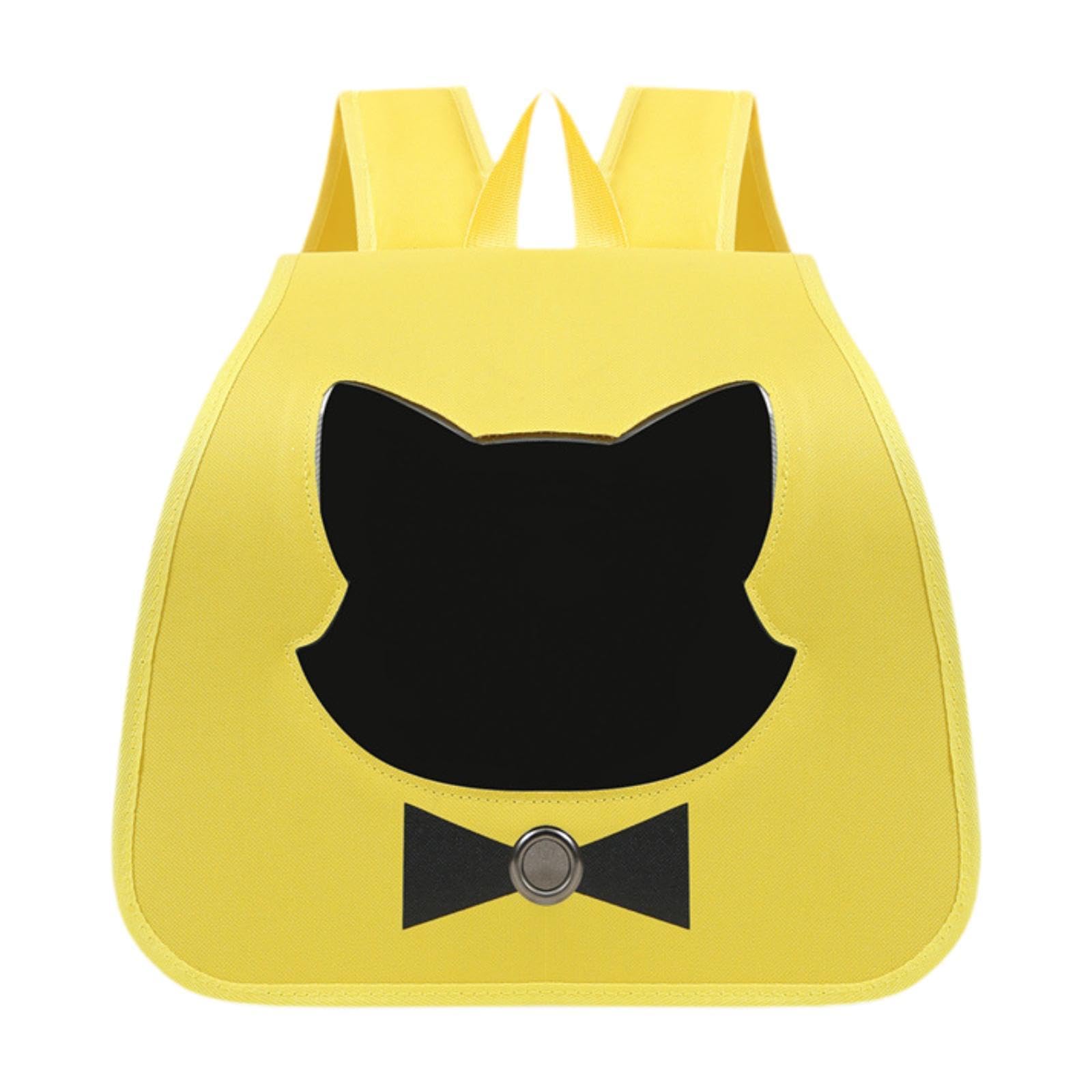Mochila transportadora para mascotas de tela Oxford y ventana panorámica color amarillo