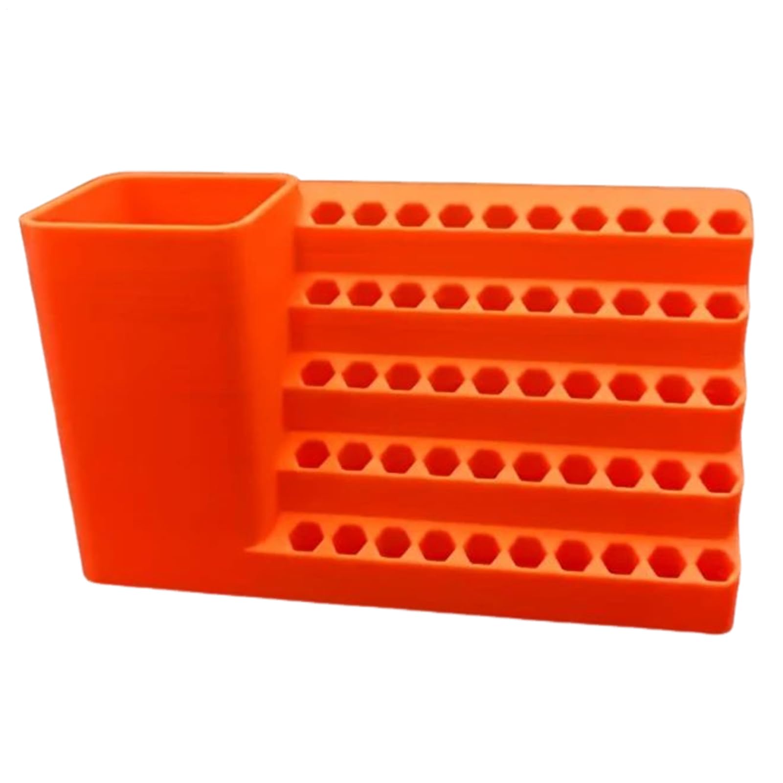 Evite caídas con el almacenamiento de puntas de destornillador estable para armarios de taller