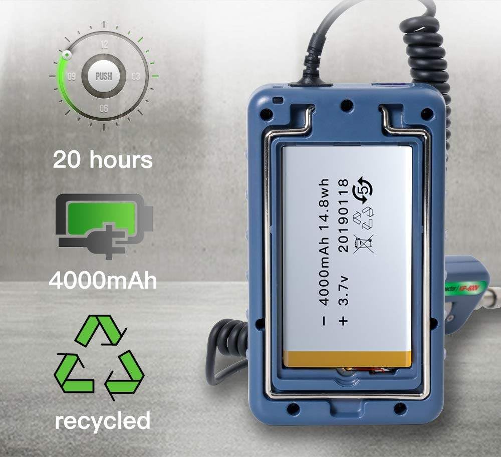 Kit de limpieza de fibra óptica con pantalla LCD y múltiples puntas de conector para detección de extremos
