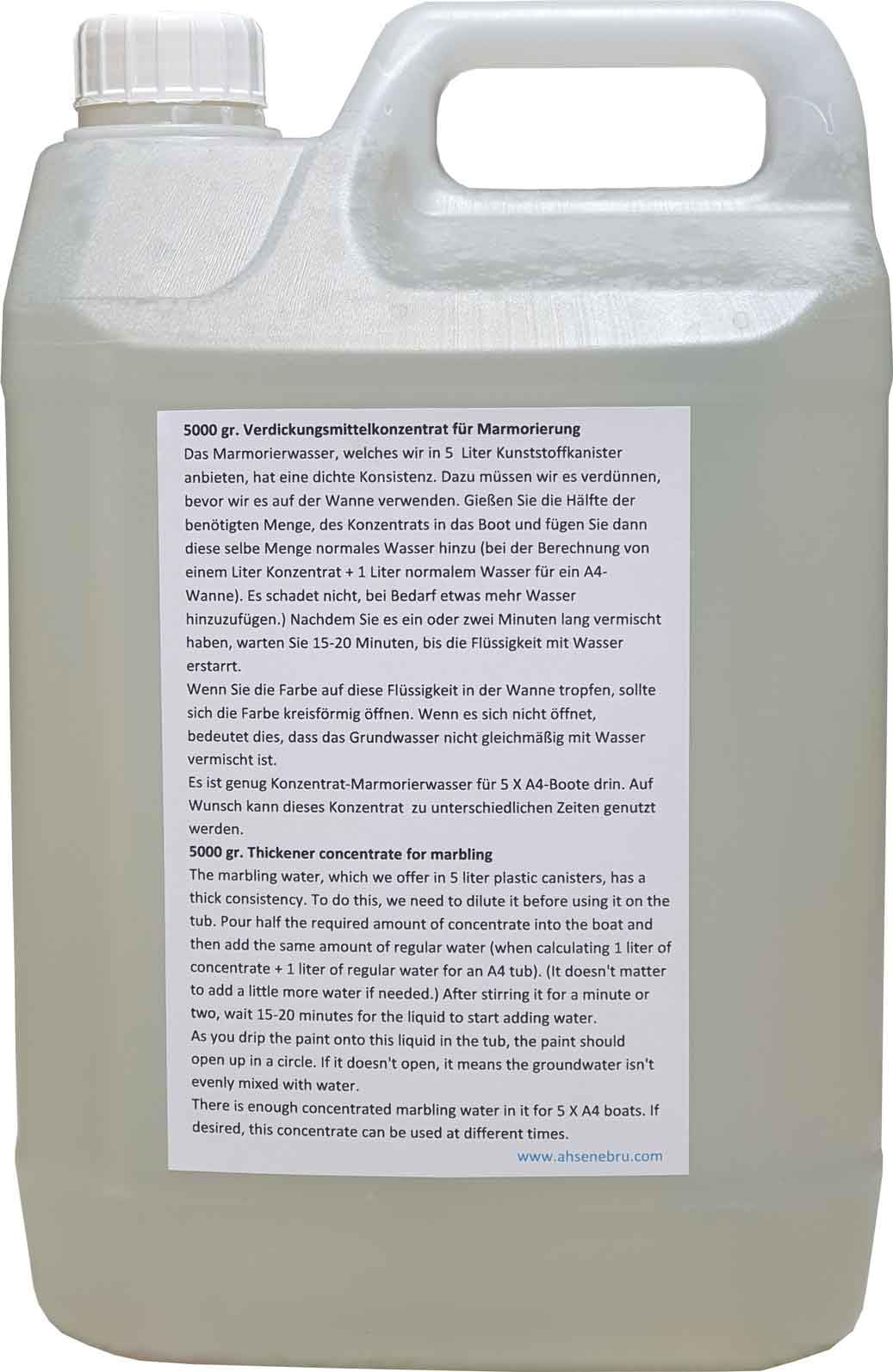 Karin Marmoriergrund 250 g – Addensante di alta qualità e materiale per il fai da te e la pittura per la tradizionale tecnologia Ebru- per una distribuzione uniforme dei colori a base d'acqua