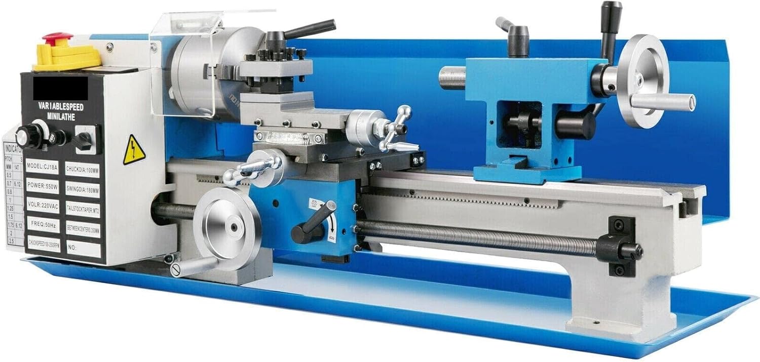 SHANGJUN 7"x14" Mini Metal Lathe Benchtop Precision 550W Variable Speed 02500PRM