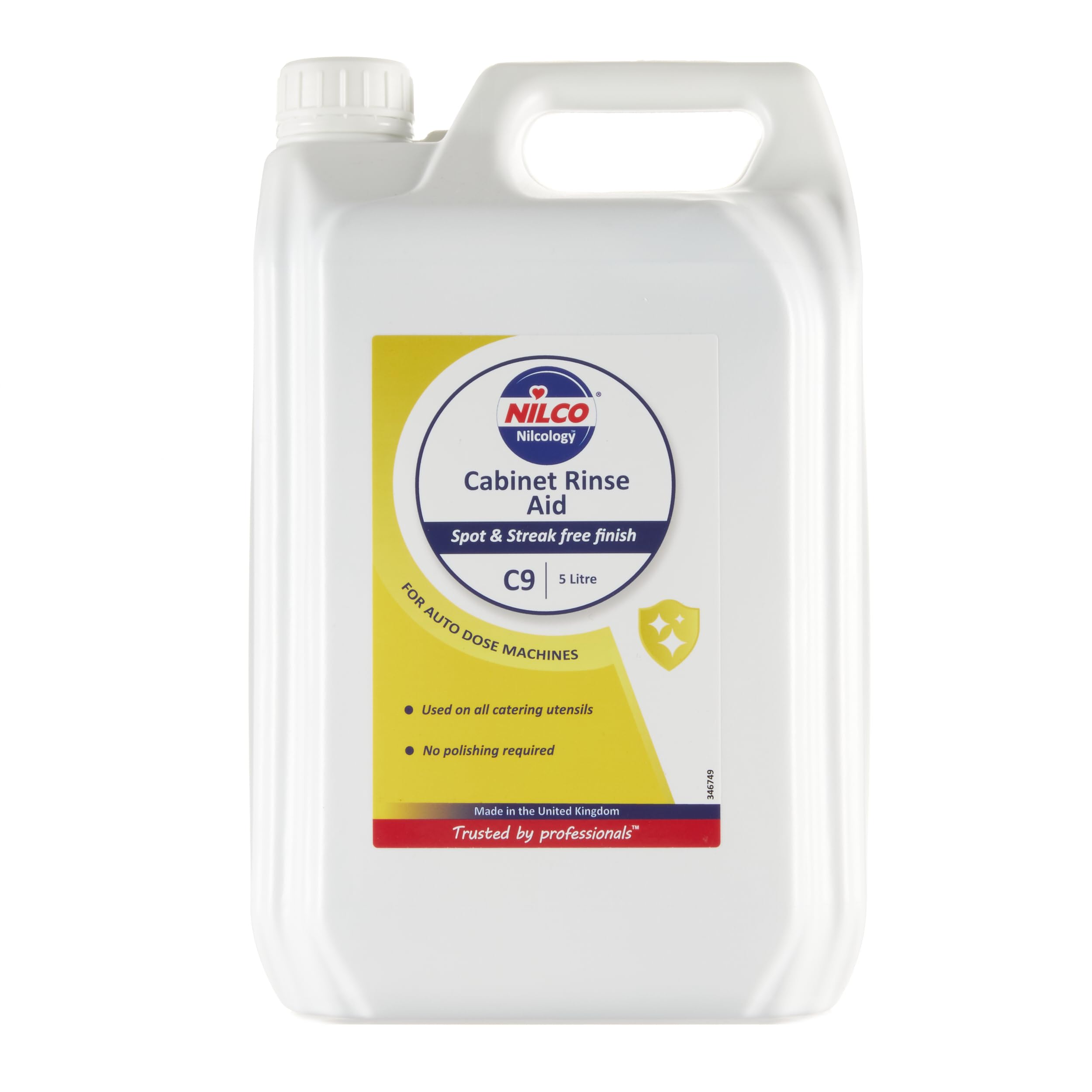 Nilco C9 Cabinet Dishwasher Rinse Aid 5L - SVTN5NR