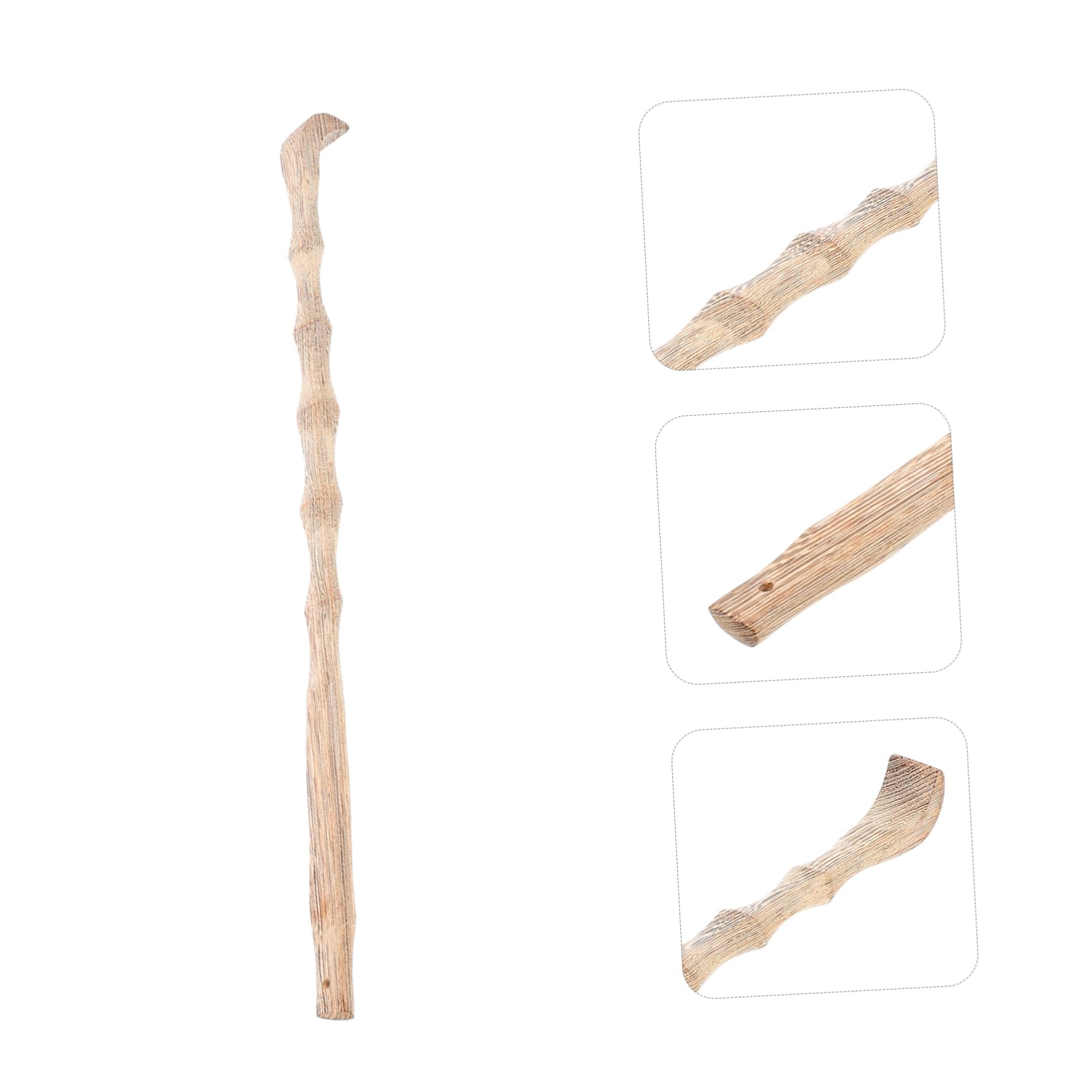 4 Piezas raspador rascador de espalda palo trasero rasguño en la espalda para Scratchers de espalda adultos rascarse la espalda de madera Light Brown