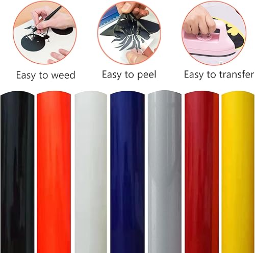 Miniatura 5 de Láminas de vinilo de transferencia de calor 3D de 12 x 10 pulgadas, película de prensa de transferencia de calor de espuma HTV para planchar en