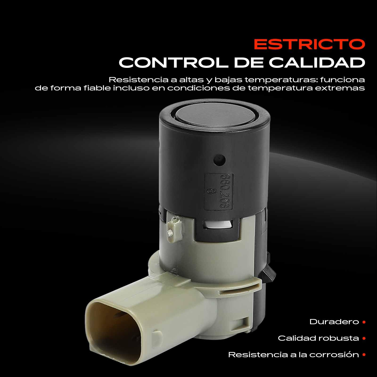 Frankberg 4 sensores de aparcamiento traseros PDC de 3 Polos 9653849080 | Compatible con: Sedán 207, C4 I LC, 207 WA WC, 207 CC WD, C4 Coupé LA