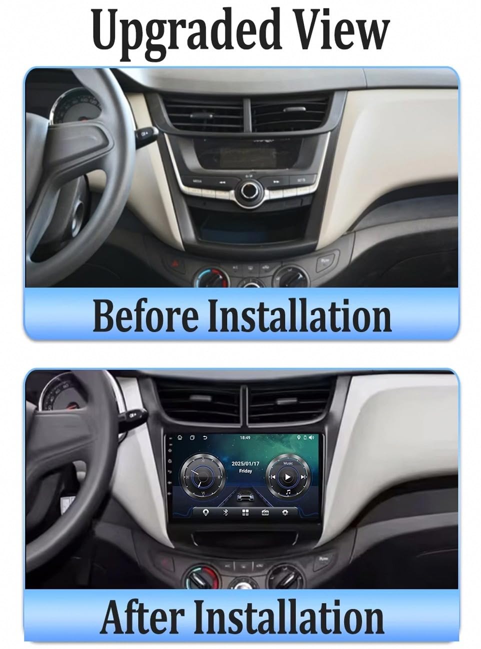 Car Stereo Carplay Radio de Coche para Chevrolet Sail Aveo 2015-2022 Soporta Bluetooth, Control Volante, USB, WiFi, 4G, Mirror-Link, GPS Navegador/Radio FM, 4 Nuclear 2G+32G