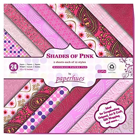Paperhues Shades of Pink Handmade Scrapbook Paper Pad Cover