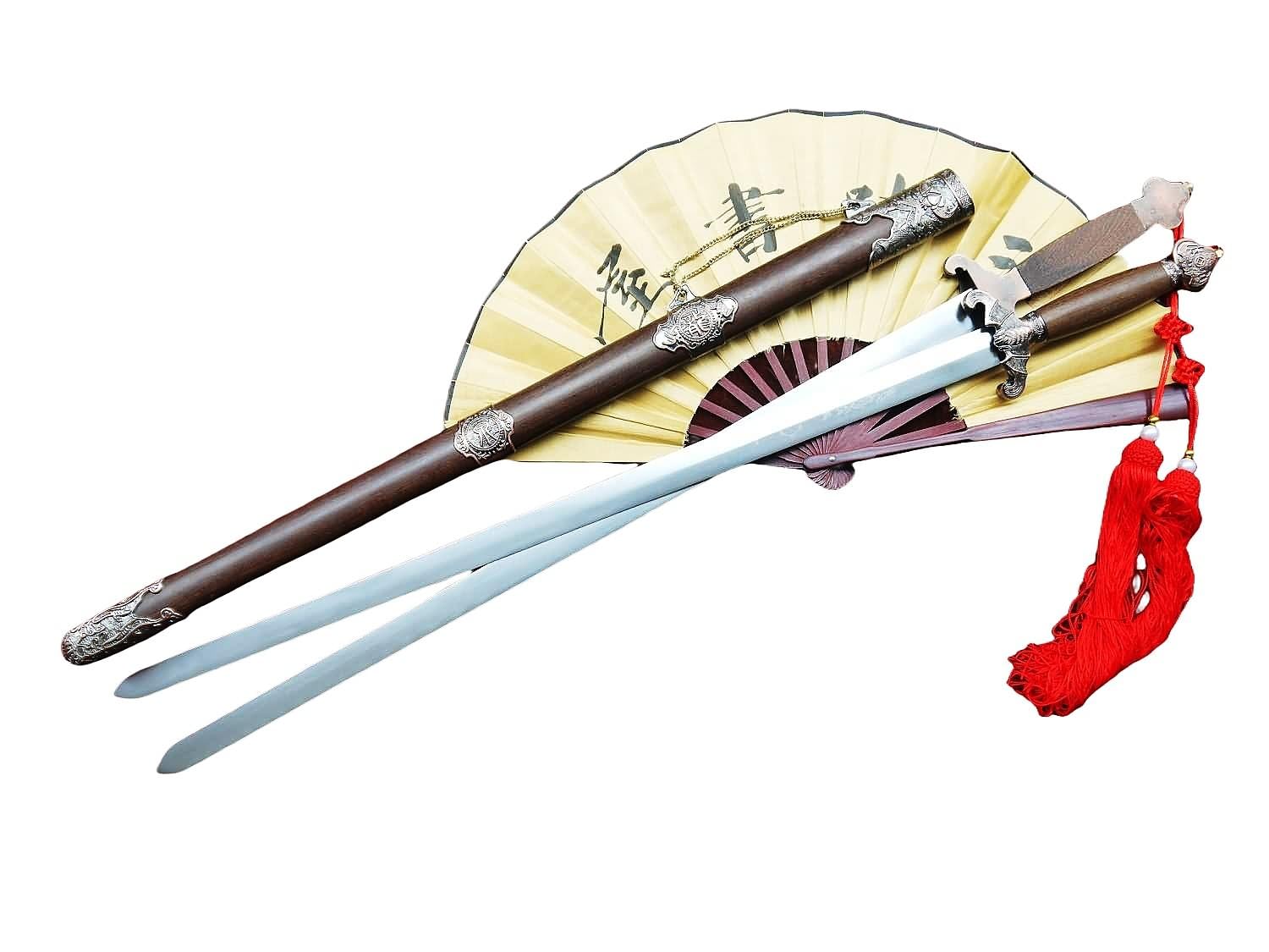 Amazon.com : LOONGSWORD Double Stainless Steel Chinese Sword Set