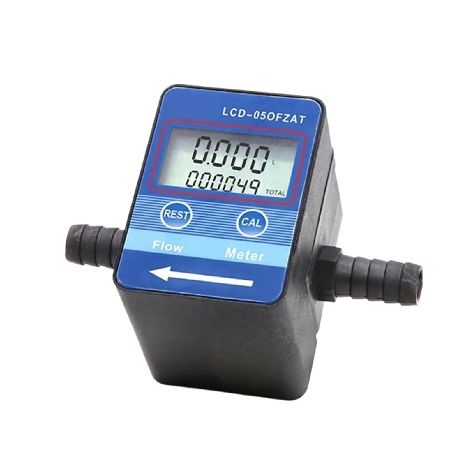 Medidor de caudal de agua digital electrónico de plástico y alta precisión para tuberías 7