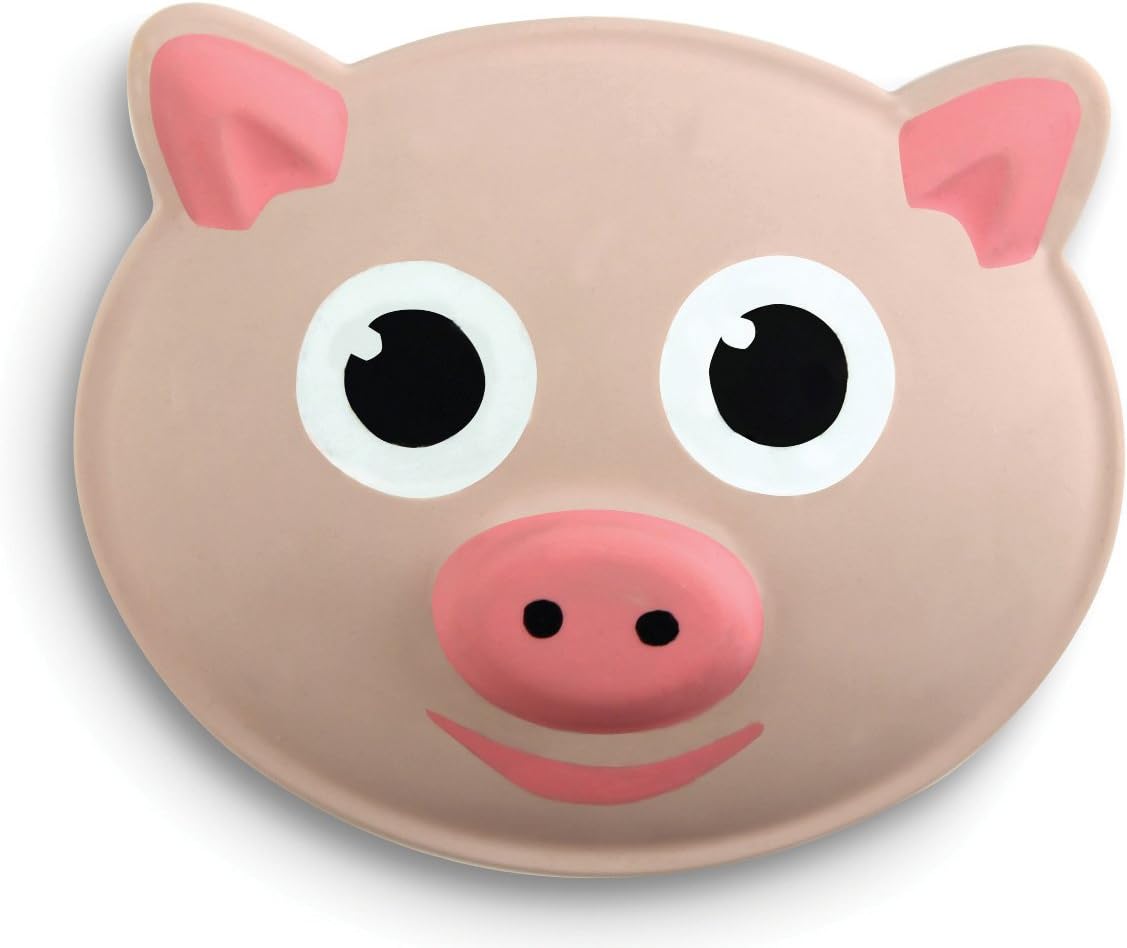 Kikkerland Pig Talking Bag Clip, Rubberized Coating, Fun Oinking Sound, Perfect for Bag Clip, Note Holder or Organizing, Size 3 x 2.75 x 1.75-inches