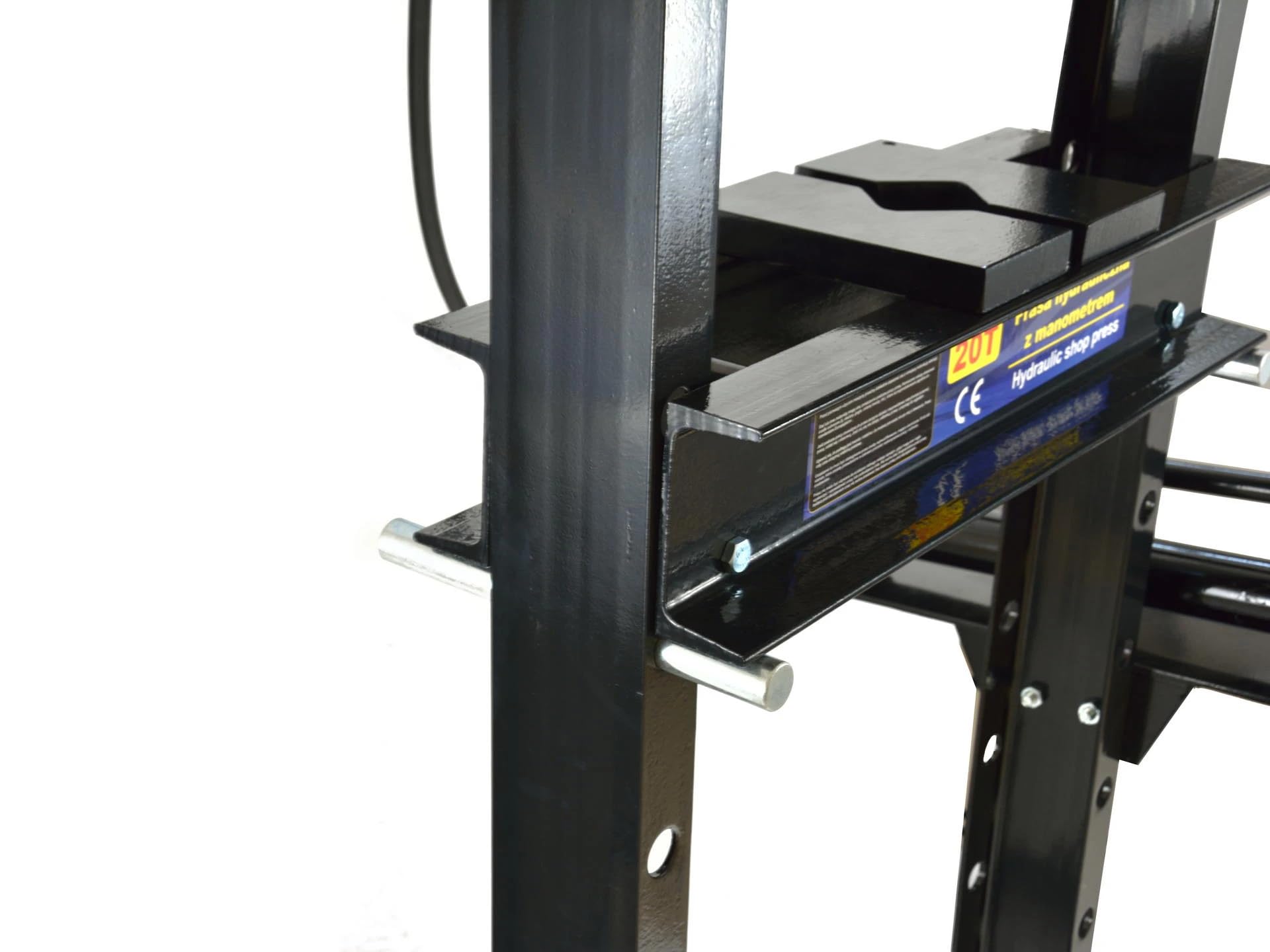 Geko G02087 - Prensa hidráulica con manómetro, 20 toneladas, color negro