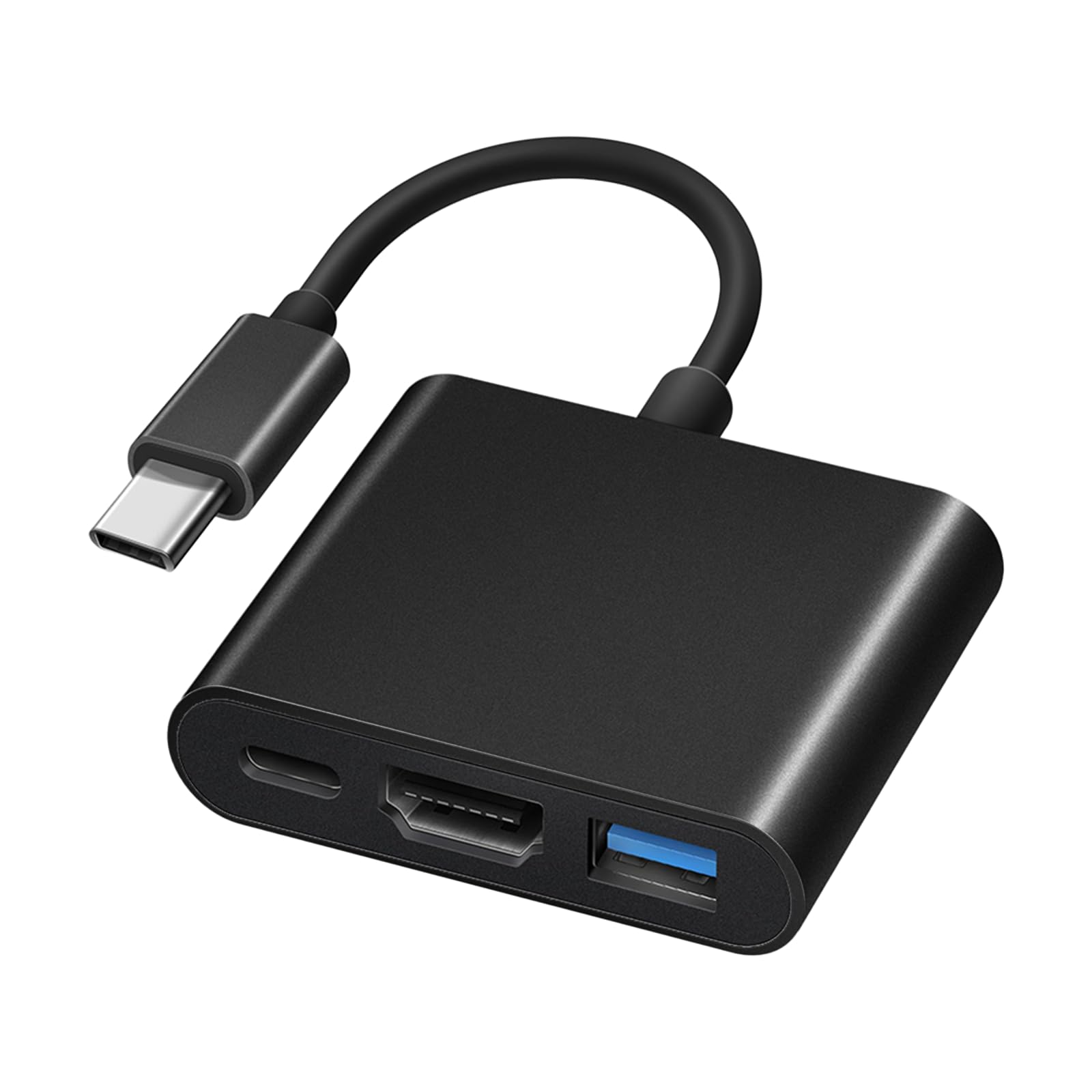 Suvivant USB C to HDMI Adapter, USB-C Digital AV Multiport Adapter Converter to 4K HDMI, USB 3.0 and 100W PD Charging Port, Type C Hub for MacBook Pro/air, iPhone 15/16, Tablet, and More USBC Device