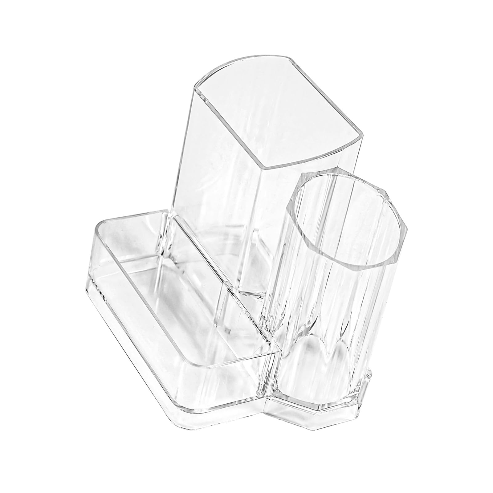 Xjdzineq Cosmetic Organizers Box with Removable Dividers Resistant Clear Makeup Storage Clear Cosmetic Storage Box