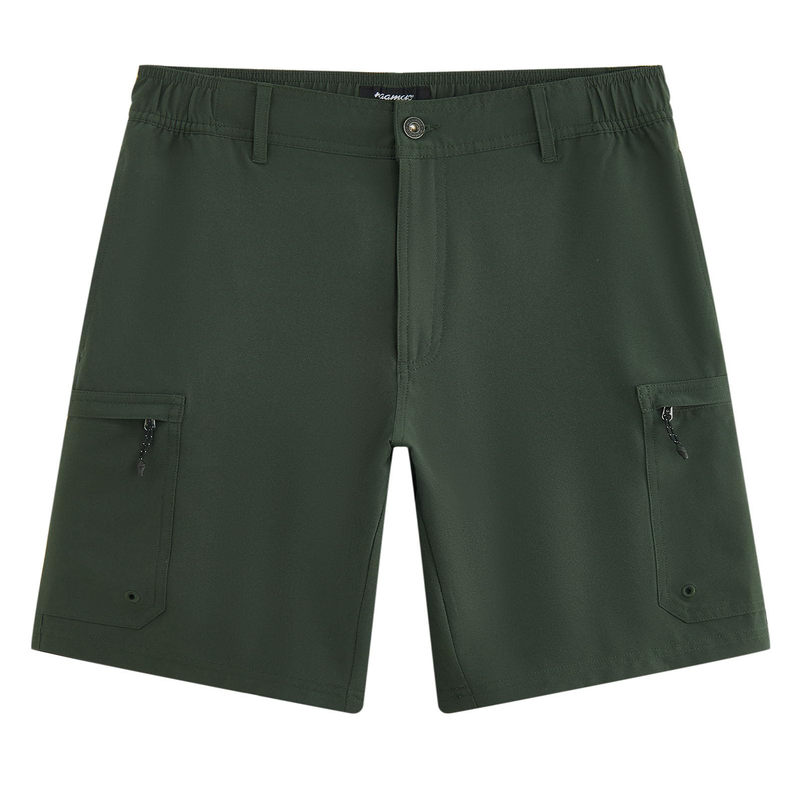 MaaMgic Herren Kurze Hosen Mit elastischem Bund Atmungsaktiv Schnelltrocknend, Stretchy & Knitterfrei 6 Taschen für Outdoor, Strand, Reisen,Wanderhose
