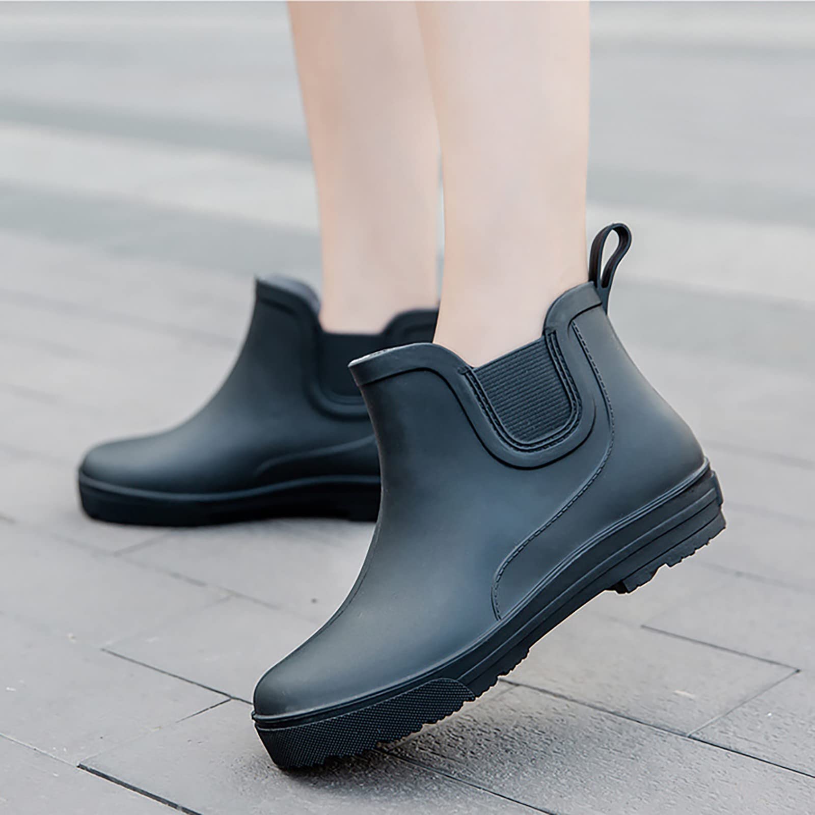 Bottes Pluie Femme Élégantes - Bottines Caoutchouc Hiver Imperméables Et Confortables