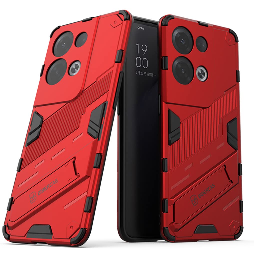 SEAHAI Cover per Oppo Reno 8 PRO 5G (Reno8 PRO 5G), [Militare Anti-Caduta] Silicone Ultra Sottile Stile Fresco Custodia, con Metallo Magnetico Supporto e Protezione Fotocamera - Nero