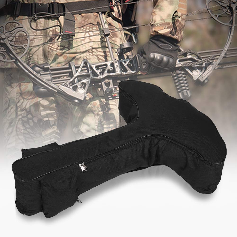 Compound Bow Case 115cm/45inch Archery Soft Fabric Hunting Bow Bag Carry Quiver Black/Camouflage