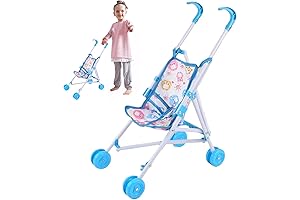 Sweetheart Foldable Portable Blue Doll Stroller