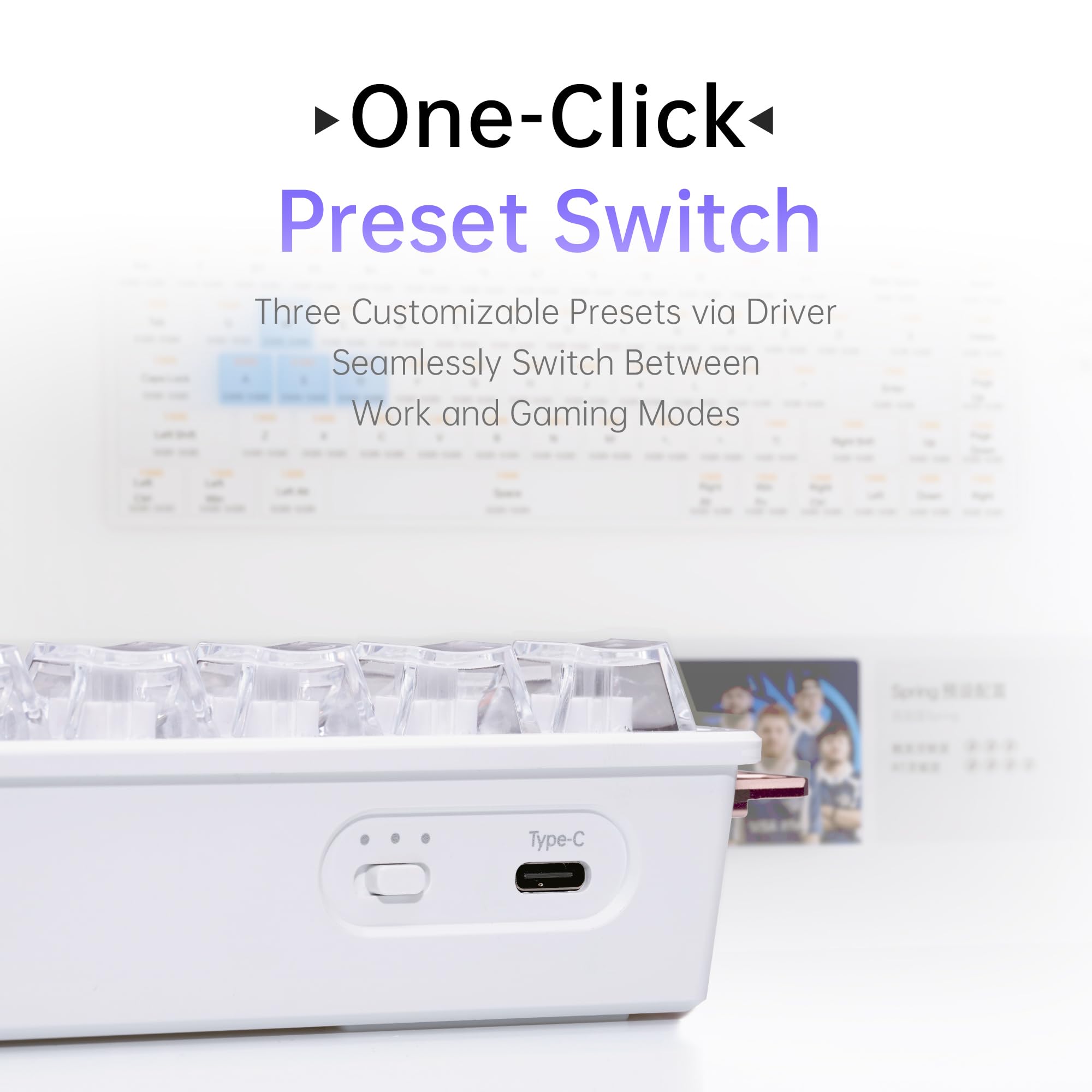 Amazon | ATK 68 RX ホールエフェクトゲーミングキーボード 65