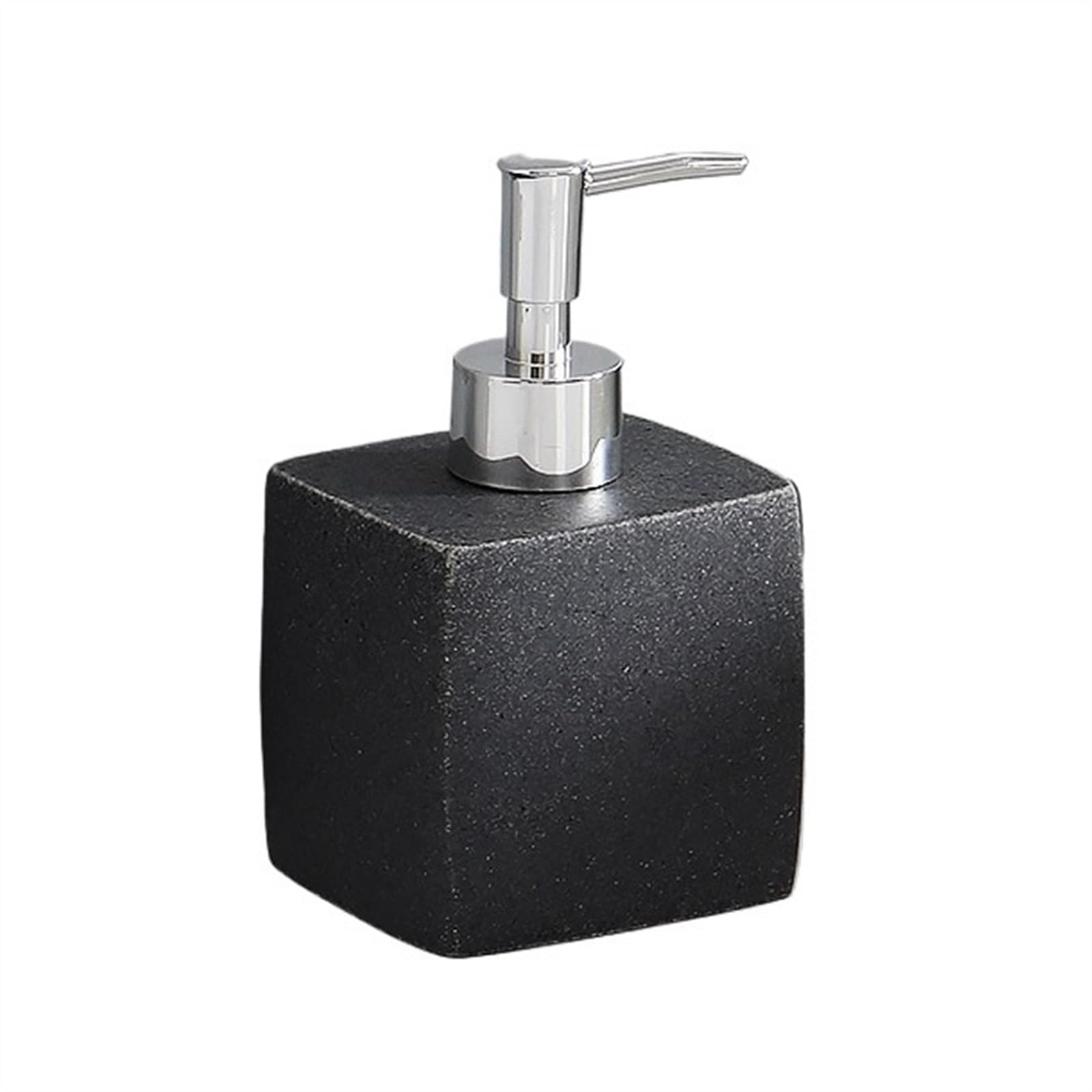 Cyairong-22 Black Soap Dispenser Natural Sand Liquid Soap Dispenser For Bathroom Countertop, Dish Wash For Kitchen, 400Ml
