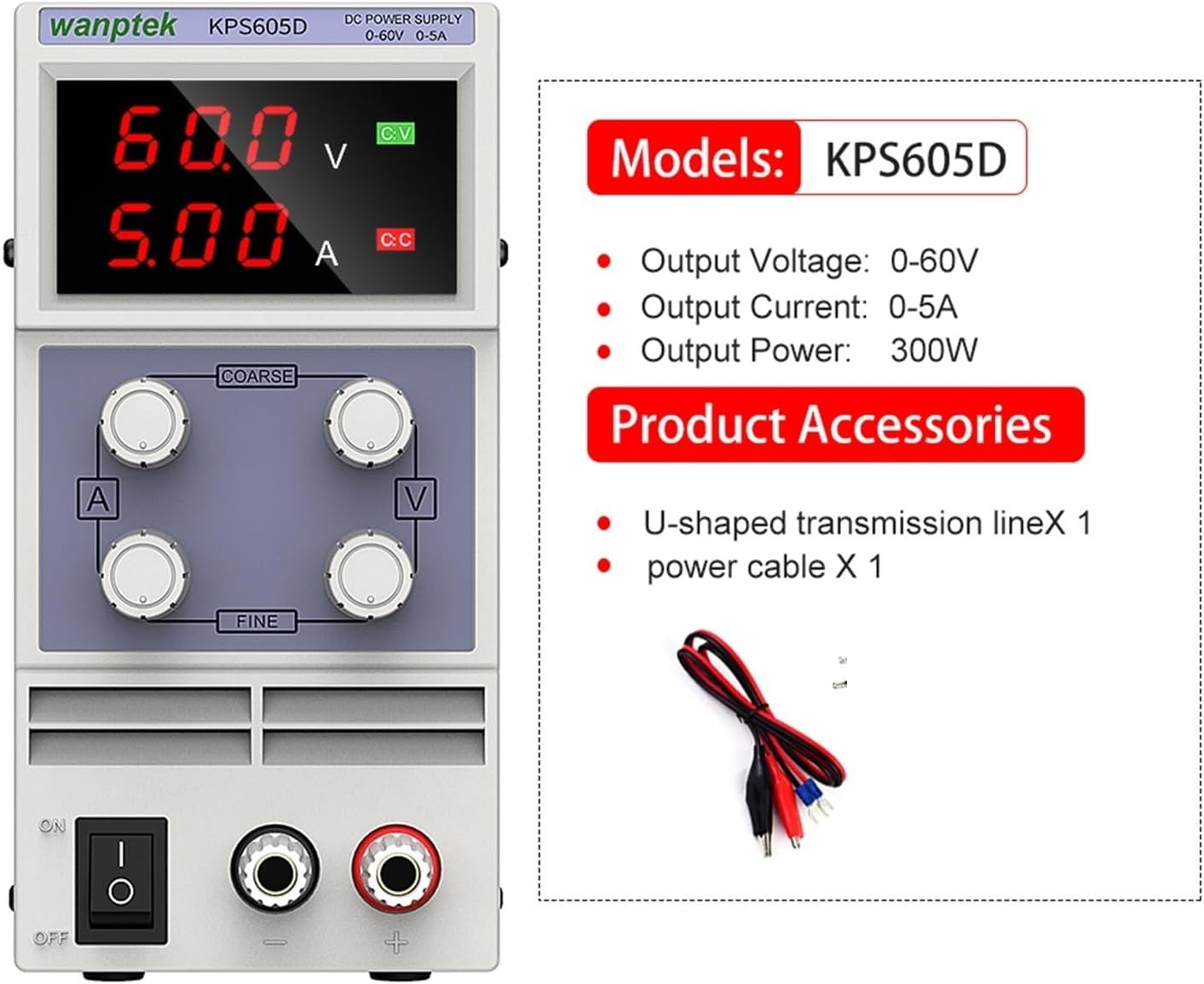 安定化電源、 実験室DC電源調整可能電圧レギュレータスタビライザースイッチング可変ベンチ源30V 10A 過負荷保護(3 Digit 調整可能な DC  実験室用電源 調整可能な電圧レギュレータ スタビライザ スイッチング電源(4 Digits 30V 10A) 3 桁調整可能な DC 実験室 30V  6A ラボ ...