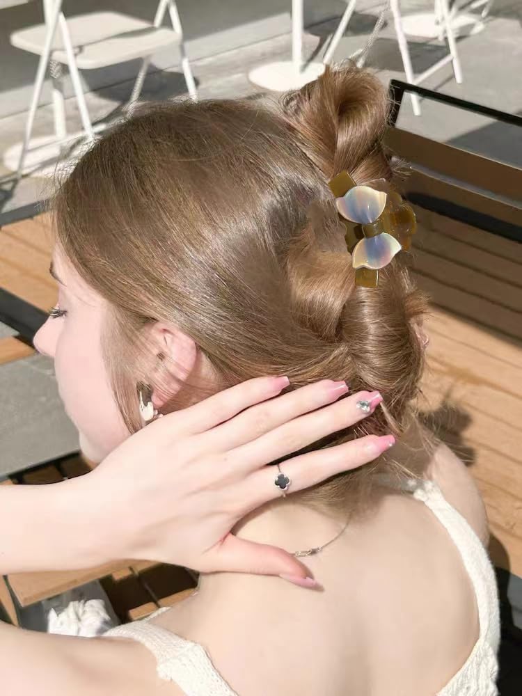 2Pack Small Bow Hair Claw Clips - Image 3