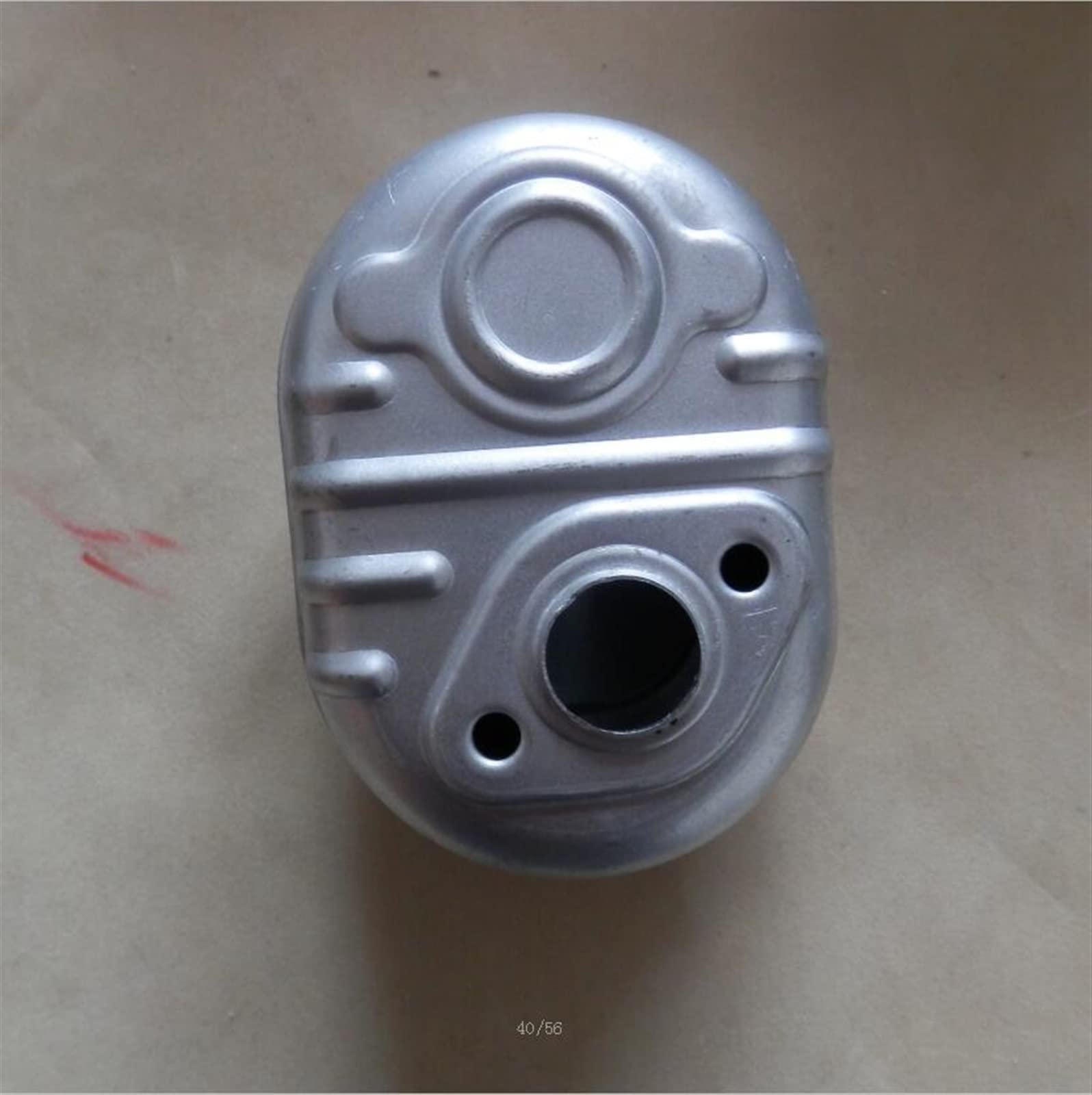 IWBR EL ENSAMBLAJE DE LA CUBIERTA Y EL SILENCIADOR DE ESCAPE GX100 SE ADAPTA A GX100U 98CC OHC PROTECTOR DE MOTOR DE 4 TIEMPOS TAMPER TAMPER HIELD (Color : MUFFLER AND COVER)
