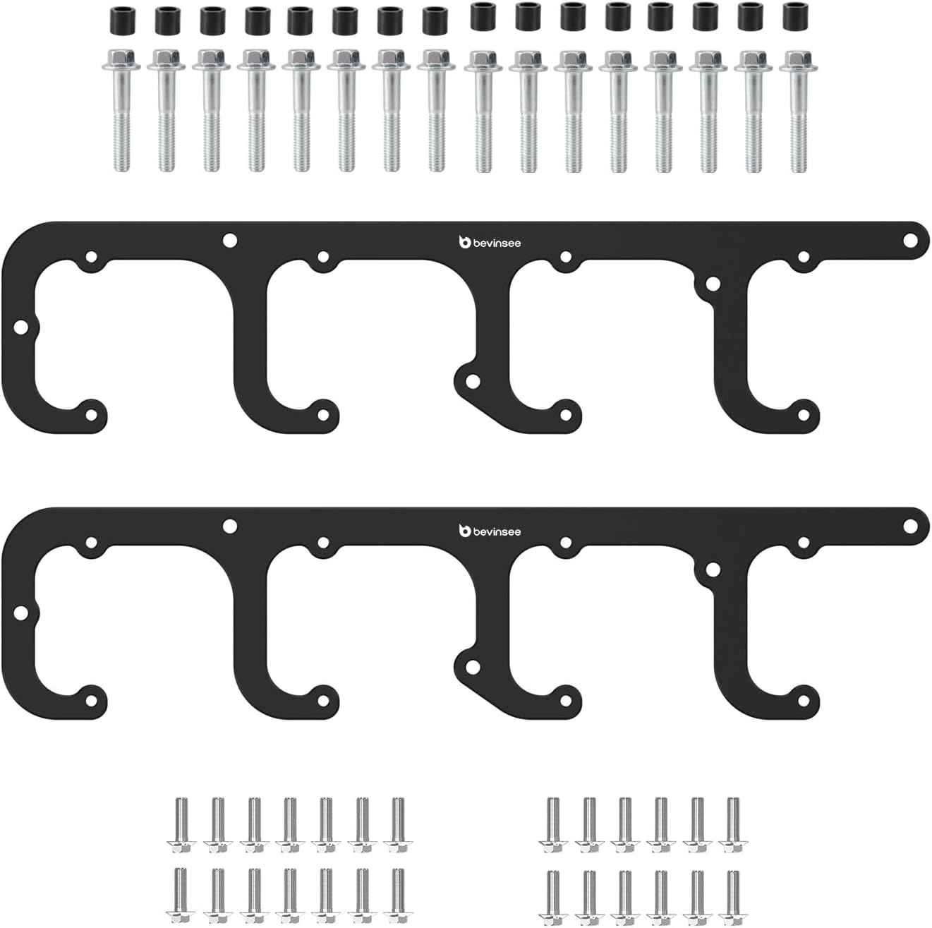 Bevinsee LS Coil Bracket & Spacers Kit for D510C D514A D581 12558693 Coils Truck 4.8L 5.3L 5.7L 6.0L 7.0L LQ4 LQ9 L33 LR4 L92 L99 Compatible with Chevrolet V8 1999-2014