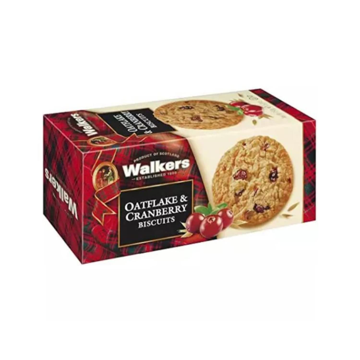 Walkers | Biscotti Scozzesi Avena e Mirtilli | Biscotti Puro Burro | Pasta Frolla Burro Salato e Mirtilli - 12 Astucci