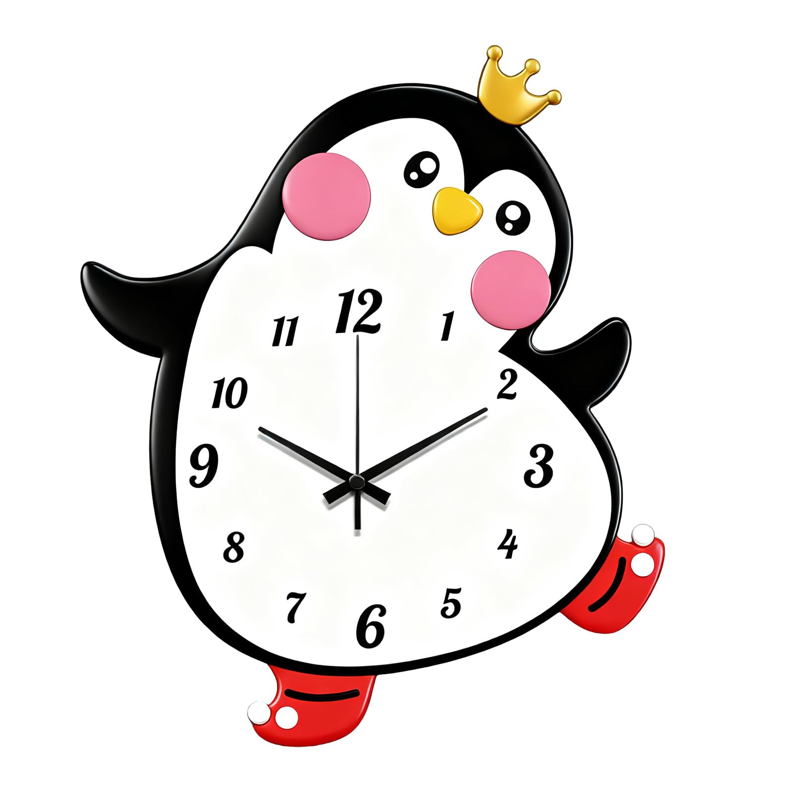 HDOYTXXM Decorative Wall Clock, Battery Operated Clock Silents None Ticking Clocks for Nursery, Kitchen, Bedroom, Home Decors Silents Battery Operated None Ticking
