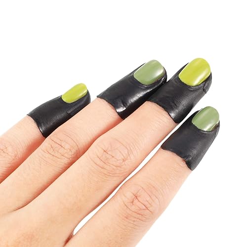 Miniatura 3 de Outus 120 protectores de esmalte de uñas para dedos, en forma de U, protectores de dedos, calcomanías de barrera, protector de cutículas para arte