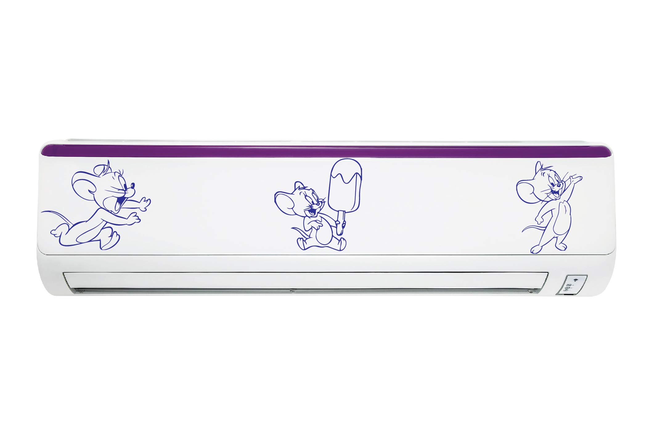 VVWV Cute Jerry AC Sticker Air Conditioner Split Decals for Home Living Bed Room Office Shops Ac Fridge Wall Vinyl Printed Die Cut Stickers Standard Size (All Models/Sizes/Brands)