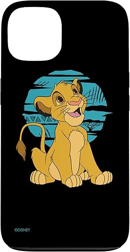Vista 7 de Funda retro azul feliz Simba para iPhone 16 Disney The Lion King Young Simba