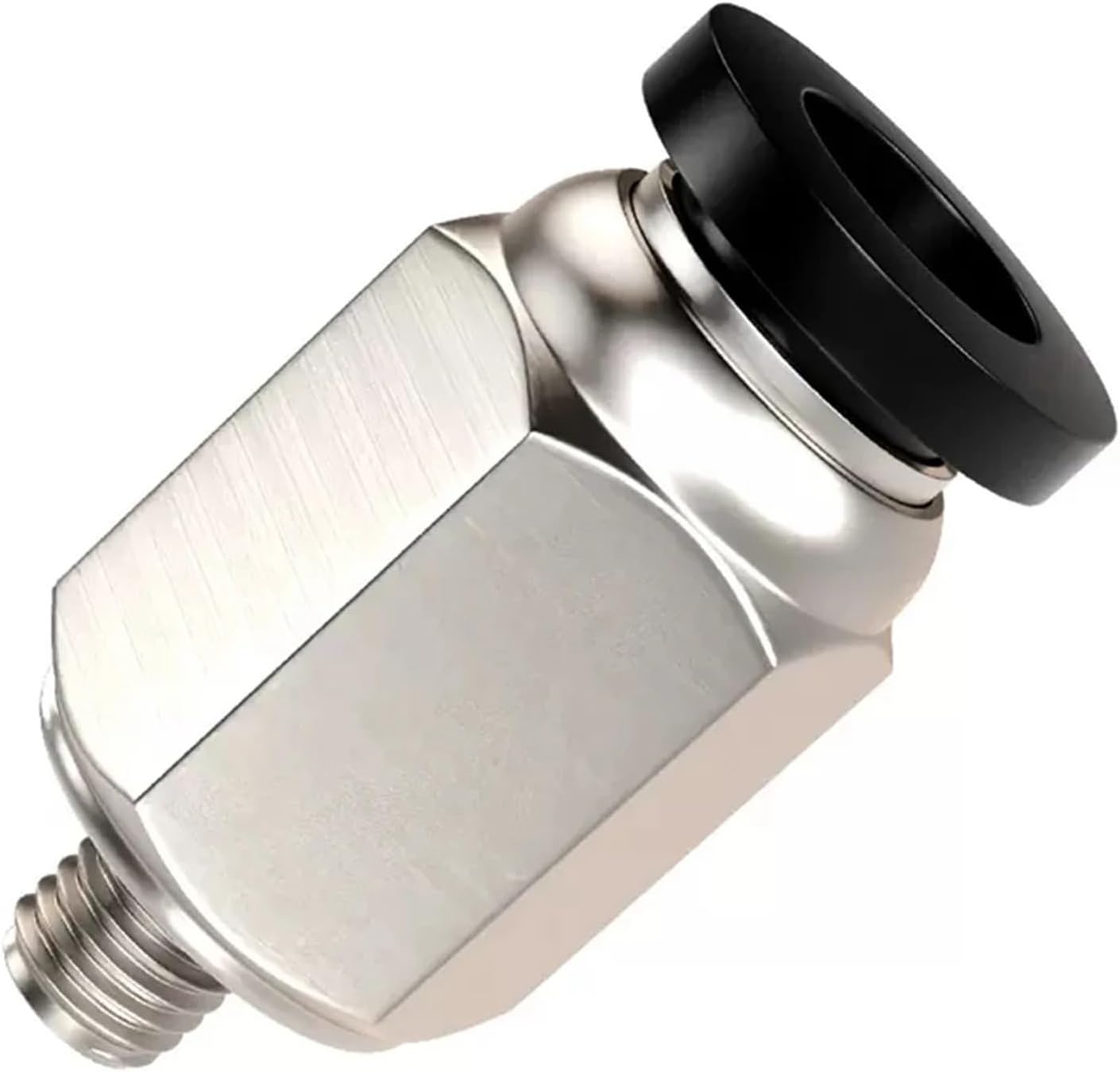 1pc PC Mini Pneumatic Quick Connector 3mm 4mm 5mm Outer Thread M3 M4 M5 M6 M8 01 Through Quick Connector PC3-M5 PC4-M3 PC5-M6(PC3-M4)