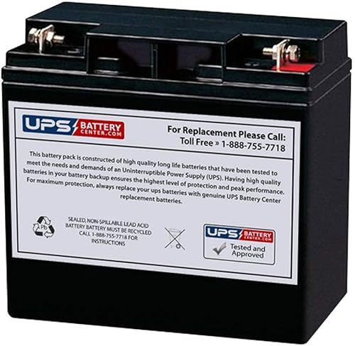 Generador portátil Powerland 10000 WATT PD3G10000E Batería de repuesto compatible por UPSBatteryCenter (reemplaza a 6DM18 y 6FM18)