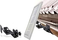 Vista 7 de Wasserstein Soporte de canalón para panel solar compatible con cámaras Ring, Arlo, Blink, Reolink (1 paquete, blanco)