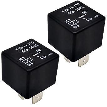 Pack of 2 VF7-11F11-S01 Multi Use Automotive Relay 12V, 70 AMP Plug-in, 4-1393306-6